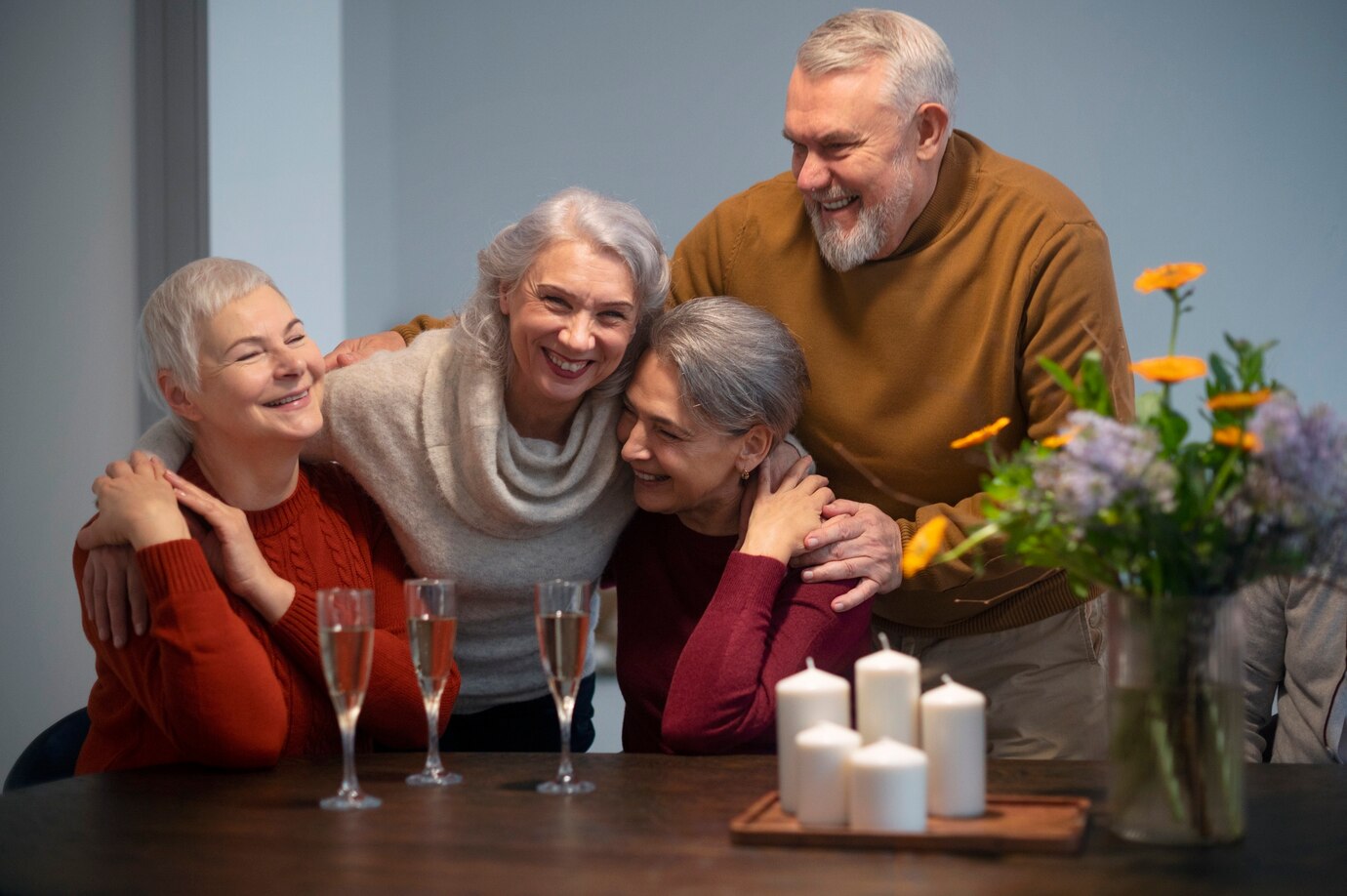 Promova momentos de reflexão e conexão para tornar a celebração ainda mais significativa. Imagem: Freepik