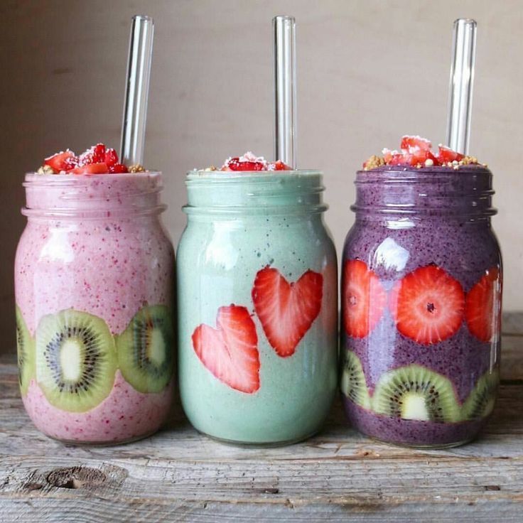 smoothies coloridos