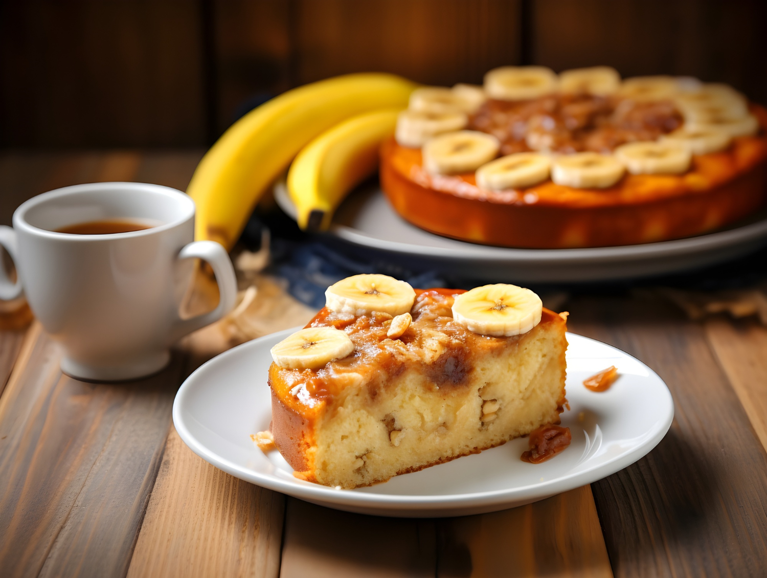 Bolo de banana de liquidificador