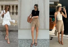 Três inspirações de looks elegantes de alfaiataria combinados com rasteirinhas para dias quentes