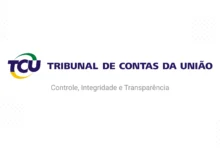 Logo do Tribunal de Contas da União (TCU) com o slogan 'Controle, Integridade e Transparência.