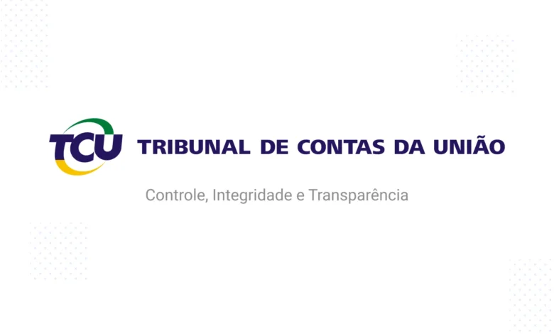 Logo do Tribunal de Contas da União (TCU) com o slogan 'Controle, Integridade e Transparência.