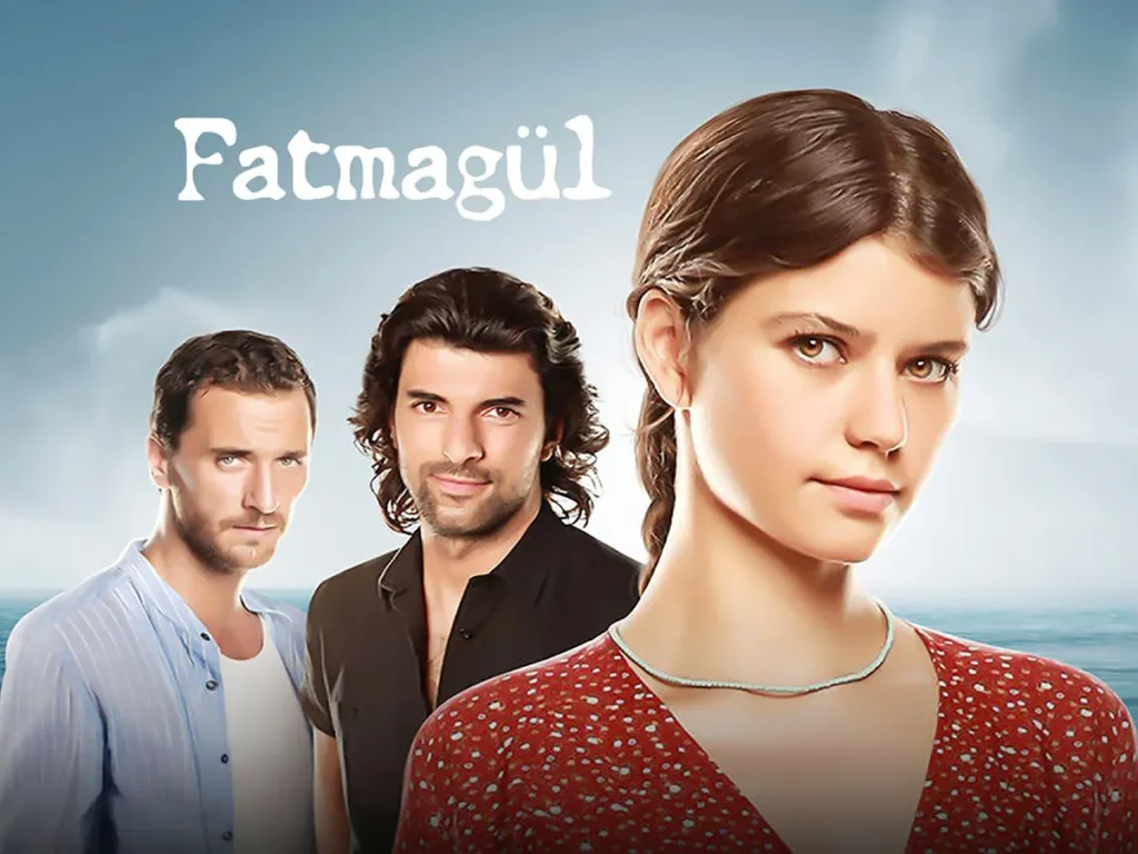 Imagem promocional de "Fatmagül", destacando os personagens centrais da trama