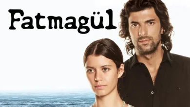 Cena promocional da novela turca "Fatmagül", com os protagonistas Fatmagül e Kerim em destaque