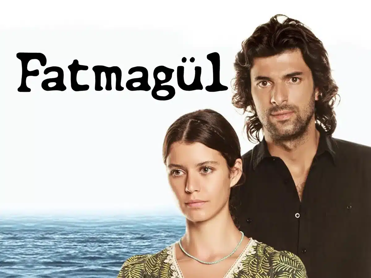 Cena promocional da novela turca "Fatmagül", com os protagonistas Fatmagül e Kerim em destaque