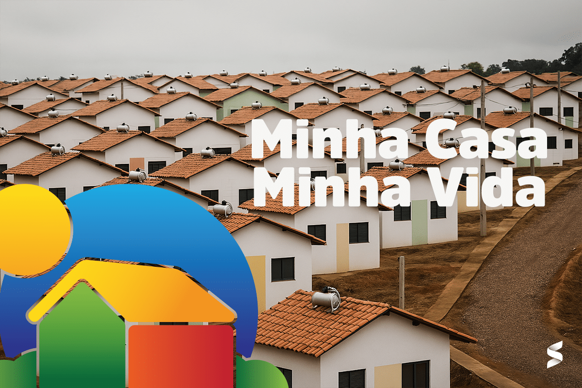 Imagem representativa do programa Minha Casa, Minha Vida, mostrando um conjunto habitacional com novas faixas de renda.