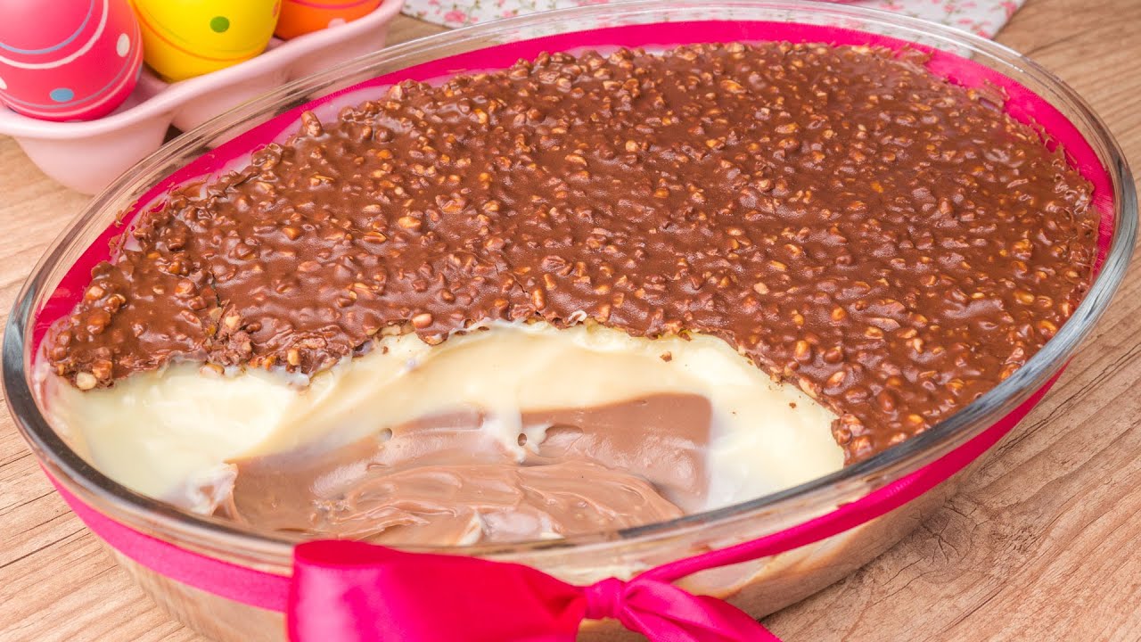 Receita de ovo de páscoa na travessa faz sucesso entre avós e netos; veja passo a passo