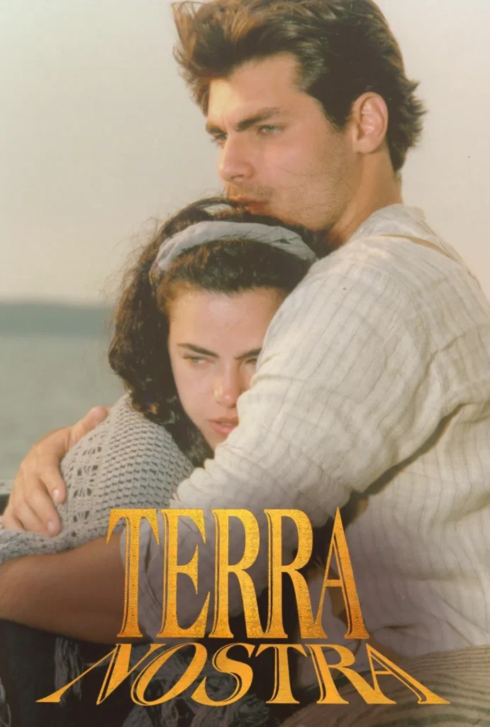 Cena de casal italiano na novela Terra Nostra da Globo