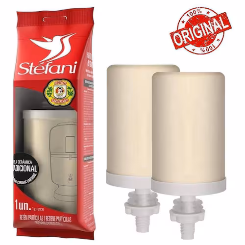 Conjunto com duas velas Stéfani São João para filtro de barro