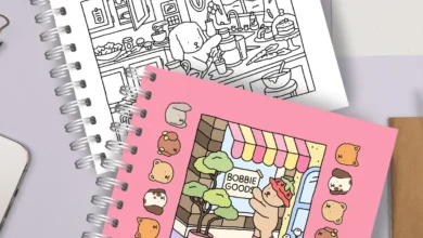 Livro Bobbie Goods original com capa rosa e ilustrações fofas de bichinhos, ideal para identificar produto verdadeiro.