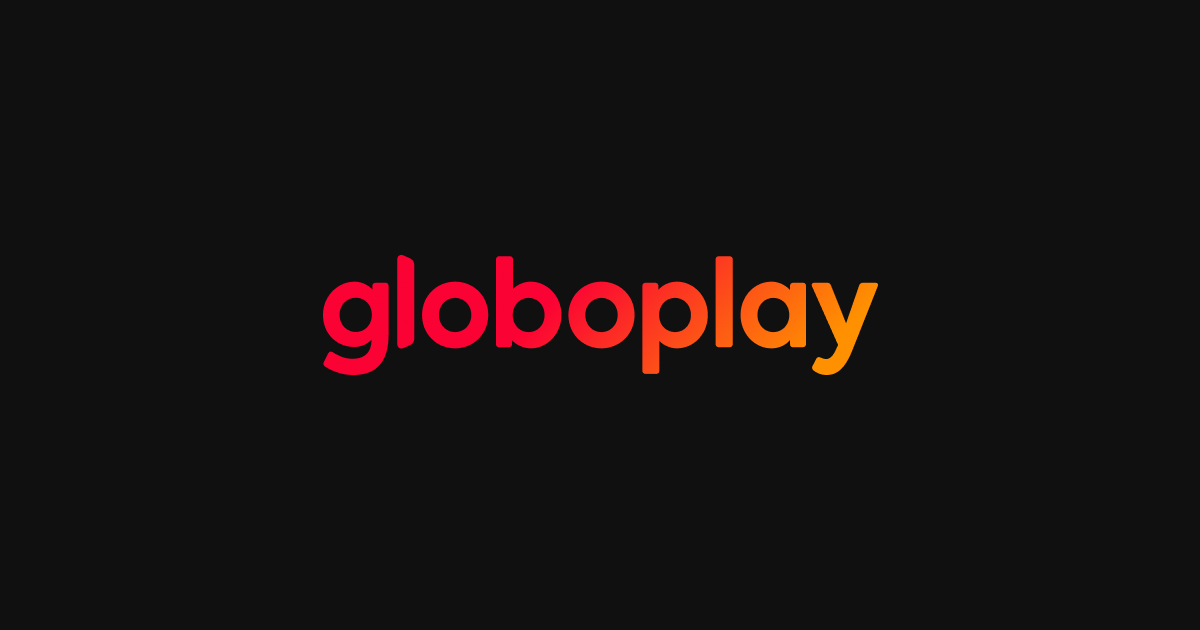 Logotipo da Globoplay em fundo preto, plataforma de streaming com novelas turcas