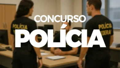 Agentes da Polícia Federal em reunião, conceito de concurso público da PF 2025