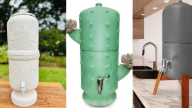 Filtros de barro personalizados, estilos cacto, cinza e floral, versão 2025, para decoração moderna e funcional.