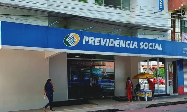 Fachada do prédio da Previdência Social, onde o INSS realiza mutirões de atendimento nos dias 28 e 29 de junho.