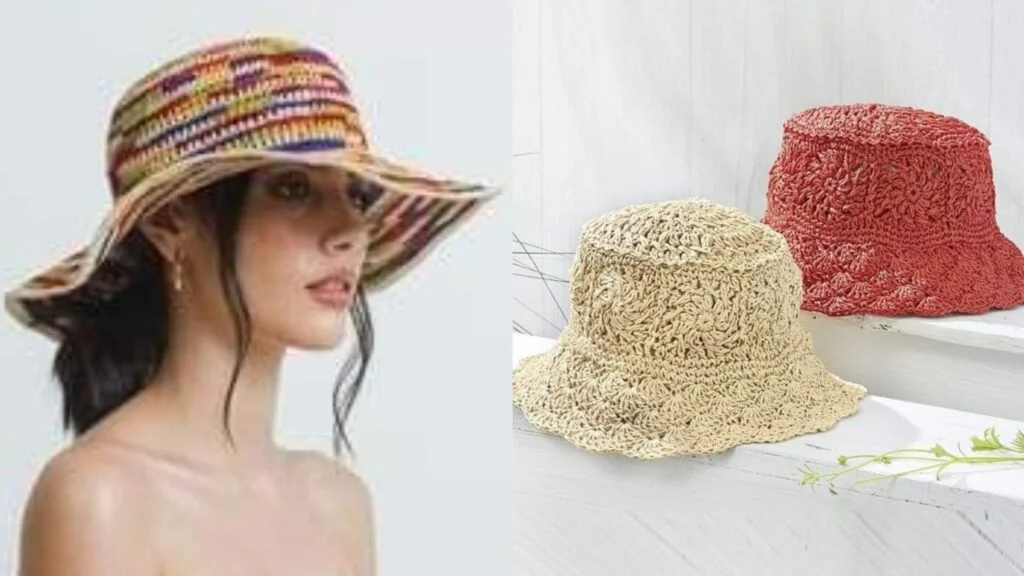 Chapéus de crochê coloridos para o São João, estilo moderno e personalizado.