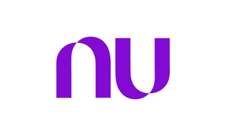 Logotipo do Nubank em tom roxo, representando a inovação no setor de pagamentos