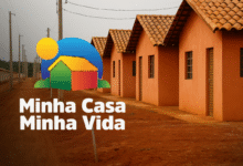 Imagem ilustrativa do programa Minha Casa, Minha Vida, com foco na construção de novas unidades habitacionais.