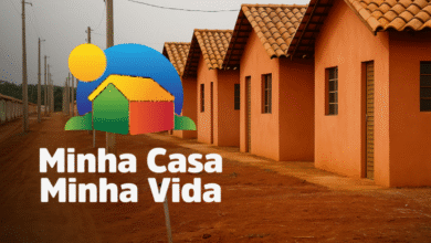 Imagem ilustrativa do programa Minha Casa, Minha Vida, com foco na construção de novas unidades habitacionais.