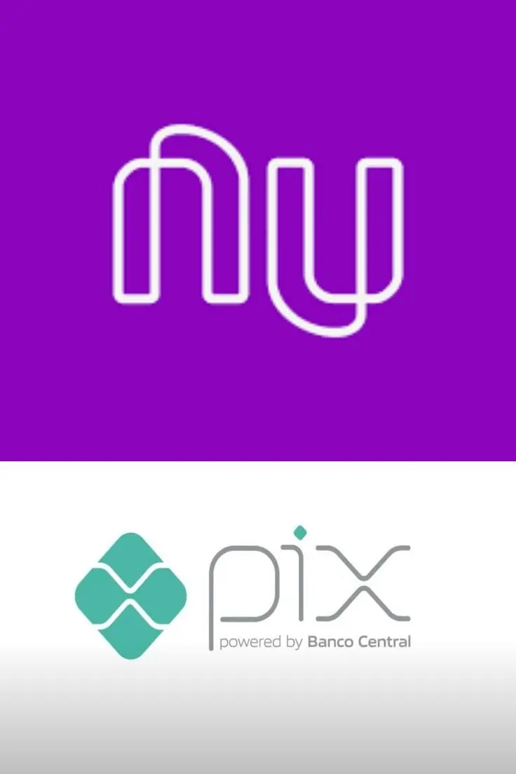 Logo do Nubank em fundo roxo, representando a marca de banco digital moderno e inovador.