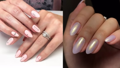 Unhas redondas decoradas com desenhos modernos, 2025