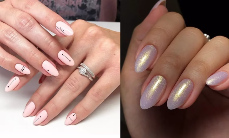 Unhas redondas decoradas com desenhos modernos, 2025