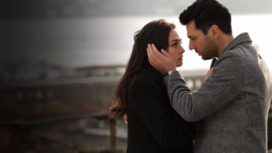 Casal se encara com intensidade em cena da novela turca Ramo