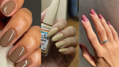 Combinação de esmaltes neutros tendência para o inverno com tons terrosos e rosados.