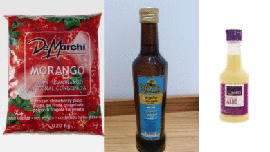 Produtos proibidos pela Anvisa: azeite, molho de alho e polpa de morango.