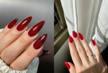 Unhas vermelhas decoradas em diferentes estilos: com glitter e acabamento clássico