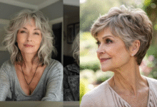 Mulheres maduras com cortes de cabelo curtos e modernos