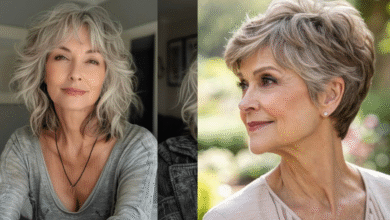 Mulheres maduras com cortes de cabelo curtos e modernos