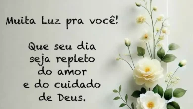Mensagem de luz e bênção para um novo dia.