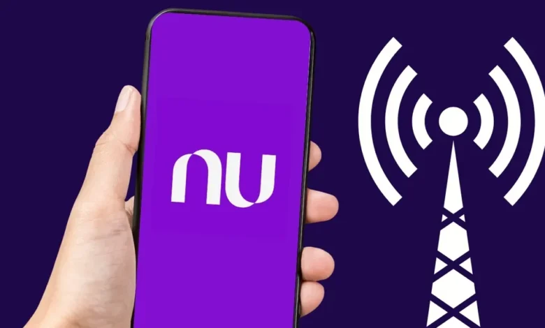 Imagem do aplicativo Nubank com a operadora virtual NuCel.