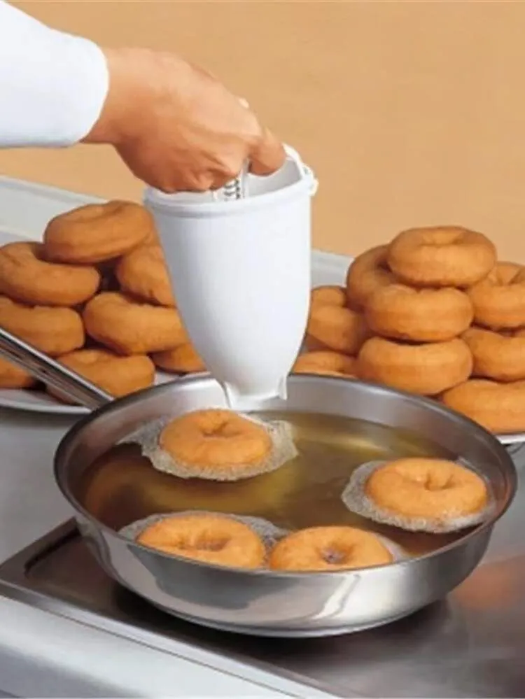 rosquinha fritando sequinha comprimida