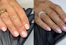 Modelos de unhas modernas e suaves para mãos maduras, com acabamento natural e elegante.