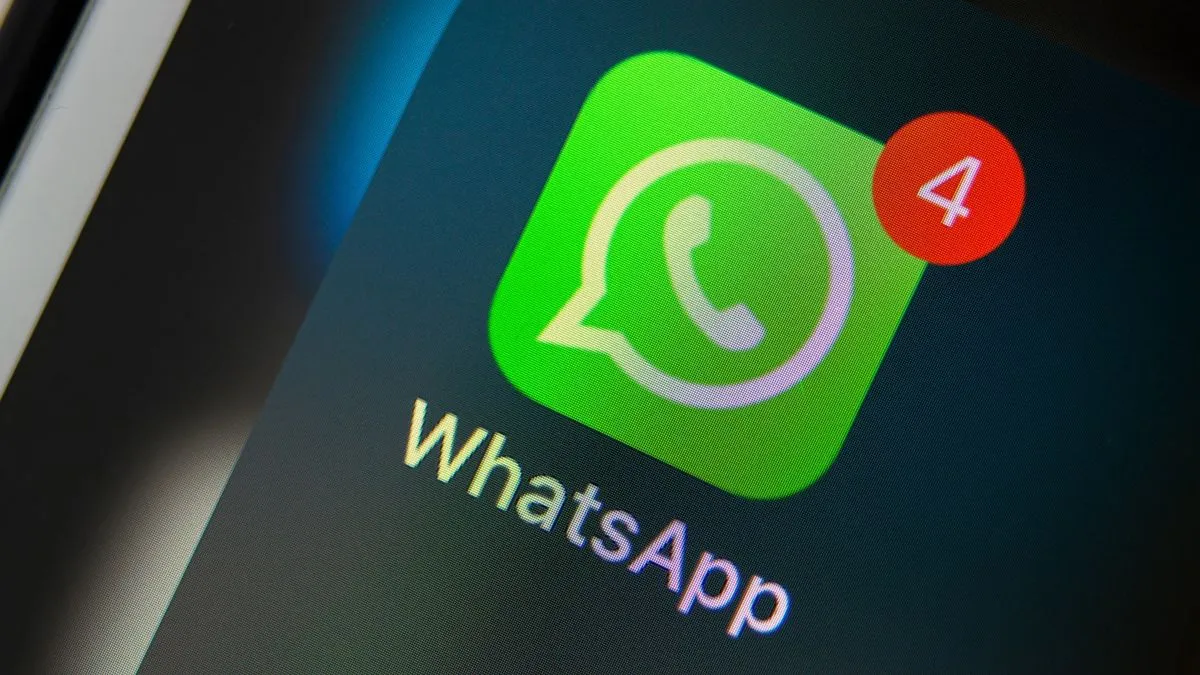 Ícone do WhatsApp com notificações de mensagens não lidas