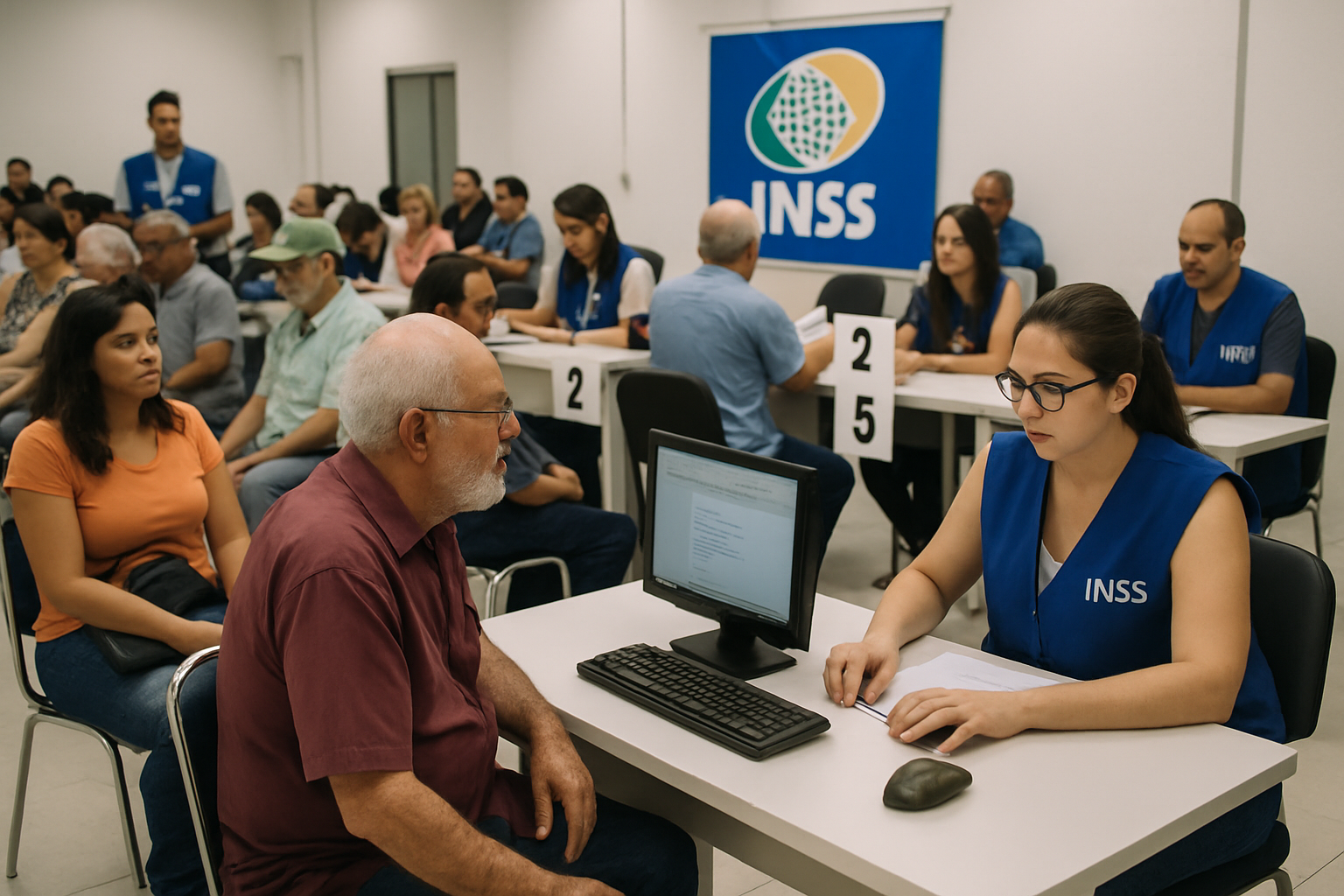  Atendimento presencial em agência do INSS