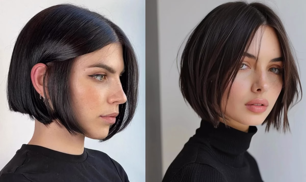 Corte Chanel moderno para rejuvenescimento e valorização do rosto, com estilo elegante e atual.