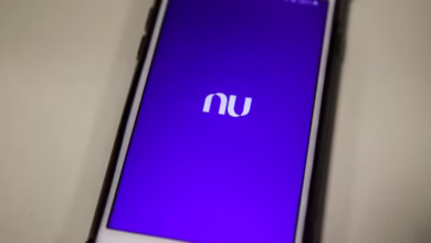 Aplicativo do Nubank aberto na tela de um smartphone