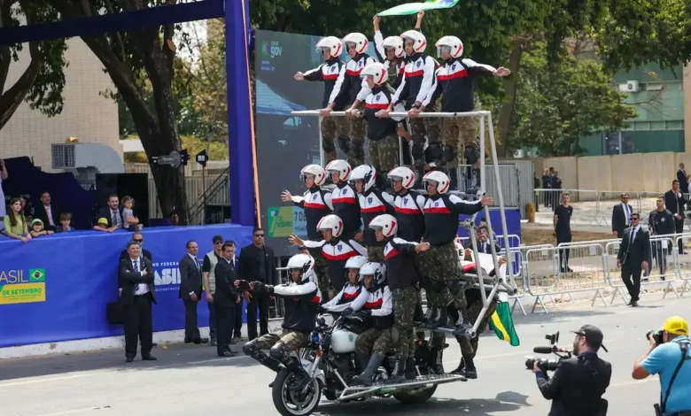 Desfile cívico de 7 de setembro em comemoração à Independência do Brasil