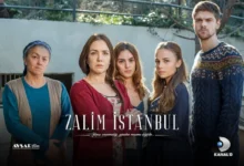 "Imagem promocional de 'Cruel Istambul', série que estreia na Band, destacando cenas de ação e drama nos primeiros episódios.