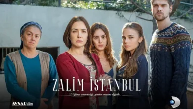 "Imagem promocional de 'Cruel Istambul', série que estreia na Band, destacando cenas de ação e drama nos primeiros episódios.
