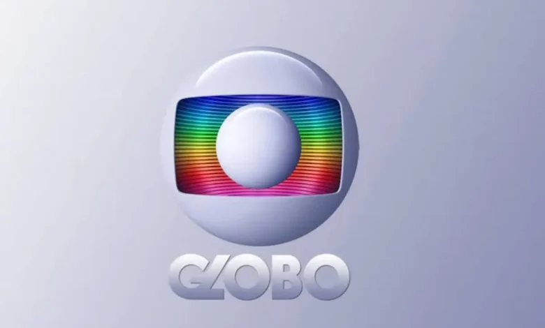 Logotipo da Globo em destaque com efeito multicolorido