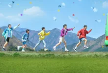 Imagem promocional do drama esportivo sul-coreano Em Busca do Smash Perfeito.