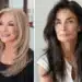 Mulheres maduras com cabelo longo em camadas suaves.