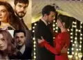 Casais apaixonados de Novelas Turcas, destacando o drama e romance em produções de sucesso internacional como Herçai e Será Isso Amor.