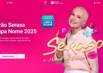 Imagem do Feirão Limpa Nome 2025 com promoção de descontos de até 99% e parcelamentos a partir de R$ 9,90.