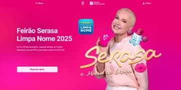 Imagem do Feirão Limpa Nome 2025 com promoção de descontos de até 99% e parcelamentos a partir de R$ 9,90.
