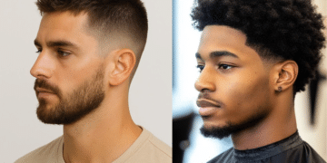 Homem com expressão confiante e corte de cabelo clássico (topete penteado para trás), representando a sobriedade e o estilo profissional.