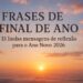 Imagem com frase de final de ano e pôr do sol ao fundo